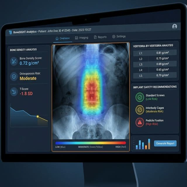 BoneSight Bone Quality Analysis Interface